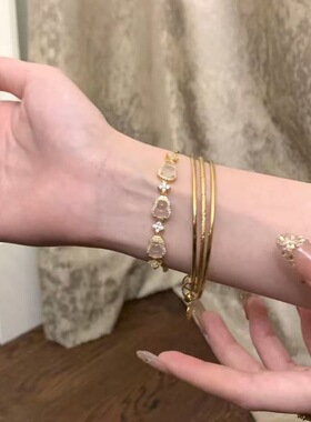 福禄新中式葫芦满钻手链轻奢小众设计高级感精致时尚送女友
