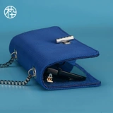 Синяя черная красная цепь, трендовые очки, небольшая сумка