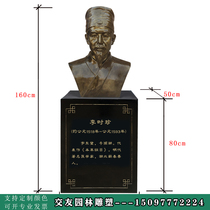 Spot GRP sculpture imité bronze figure célèbre docteur Hua Tuo Li Zizhen Zhang Zhongjing Sun Si Miao Bian Magpie Half Body Bust