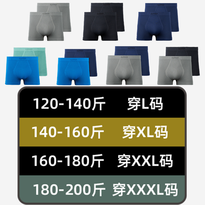 UTO悠途男士运动内裤专业跑步内裤透气防磨裆排汗速干内裤2条装,淘宝优惠券,粉丝福利购,淘宝优惠卷