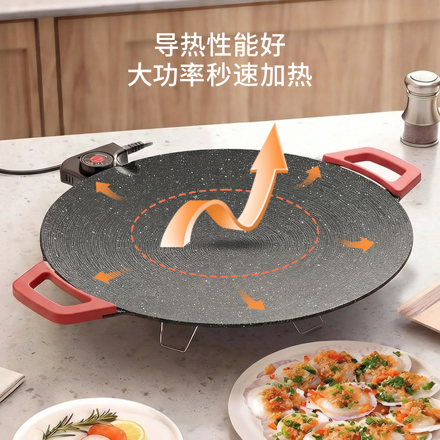 电烤盘家用烤肉盘烤鱼一体锅韩式多功能烤锅烧烤架煎肉烧烤盘,淘宝优惠券,粉丝福利购,淘宝优惠卷