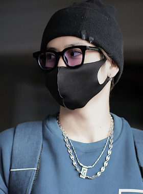 韩版潮牌方框眼镜男紫色太阳镜