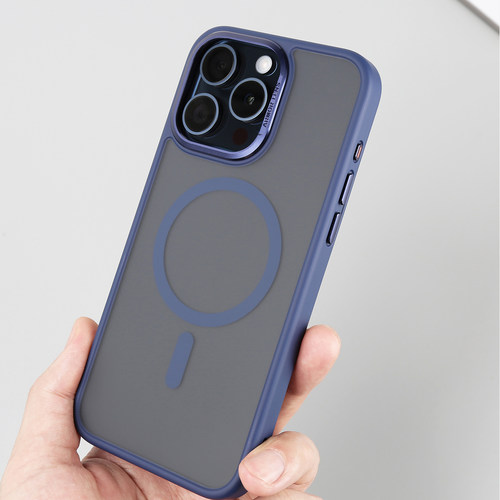 适用苹果15ProMax磁吸MagSafe手机壳原钛色15全包磨砂防摔iPhone15Pro软边商务新款15Plus保护套iP15Plus简约 - 图2