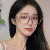 Anti-blue light glasses square large frame fashionable unisex