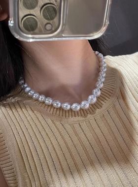 不规则法式高级感随性巴洛克颈链