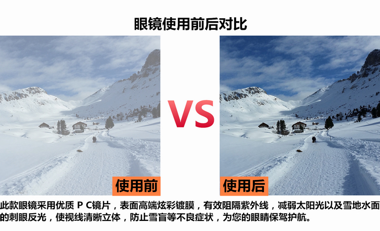 滑雪眼镜护目镜防雾防风防雪盲紫外线卡近视雪地装备成人儿童男女 - 图1