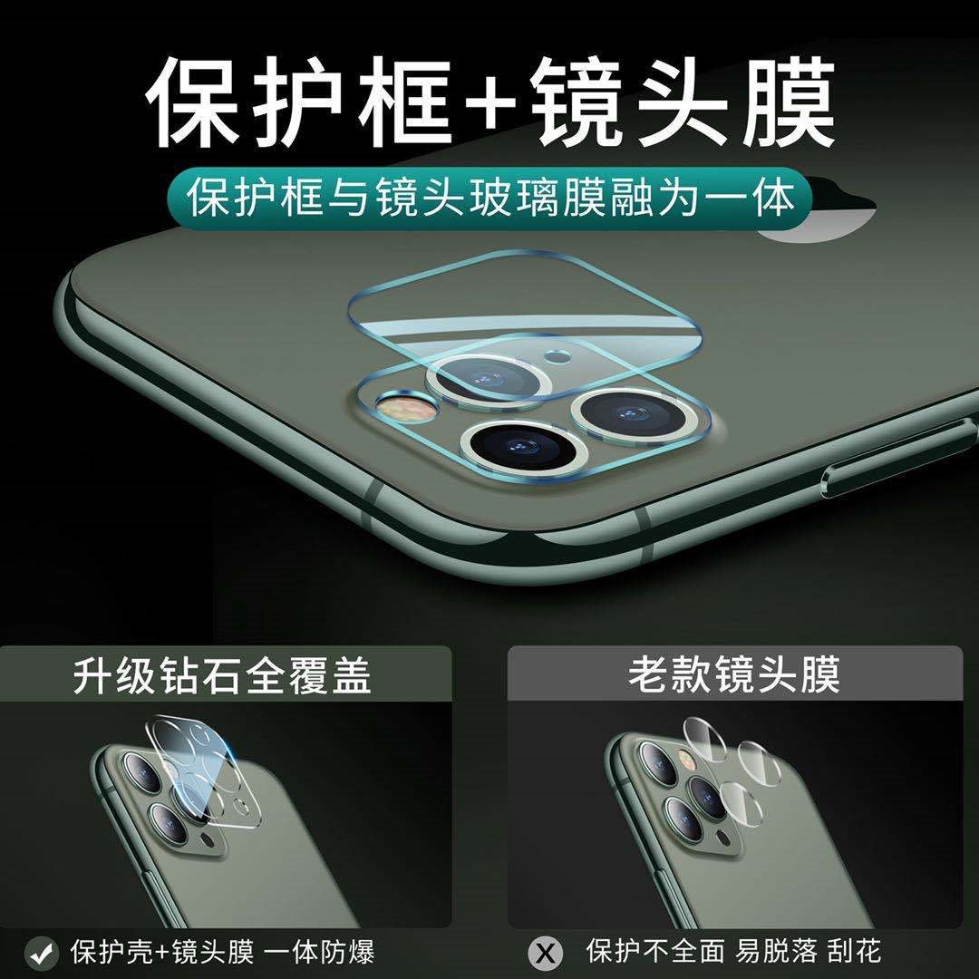 适用iPhone15镜头膜钢化保护圈苹果14pro手机后摄像头13玻璃2张装 - 图2