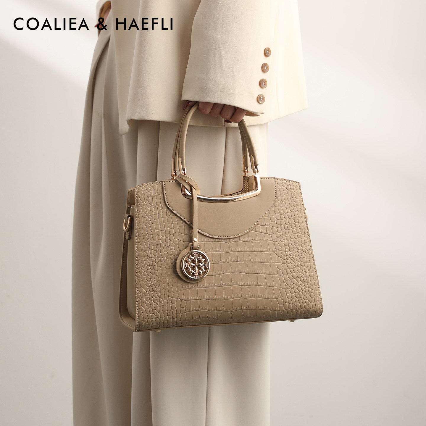 香港品牌鳄鱼纹妈妈包包女士手提包大气婆婆包实用型礼物日常可用,淘宝优惠券,粉丝福利购,淘宝优惠卷