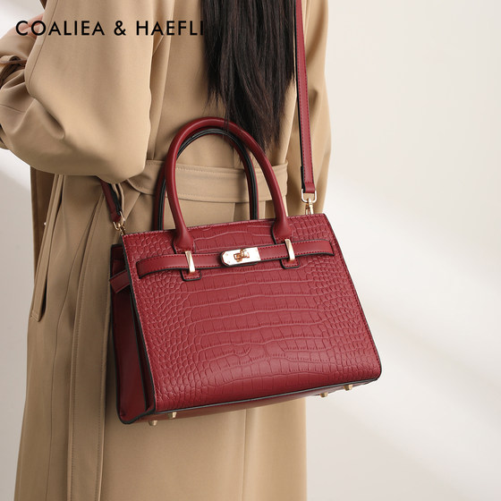 Official website COALIEA&HAEFLI crocodile pattern handbag