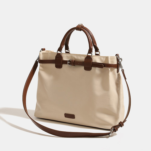 香港品牌原创高级13寸14寸手提电脑包女双肩背包通勤大容量斜挎包 - 图0