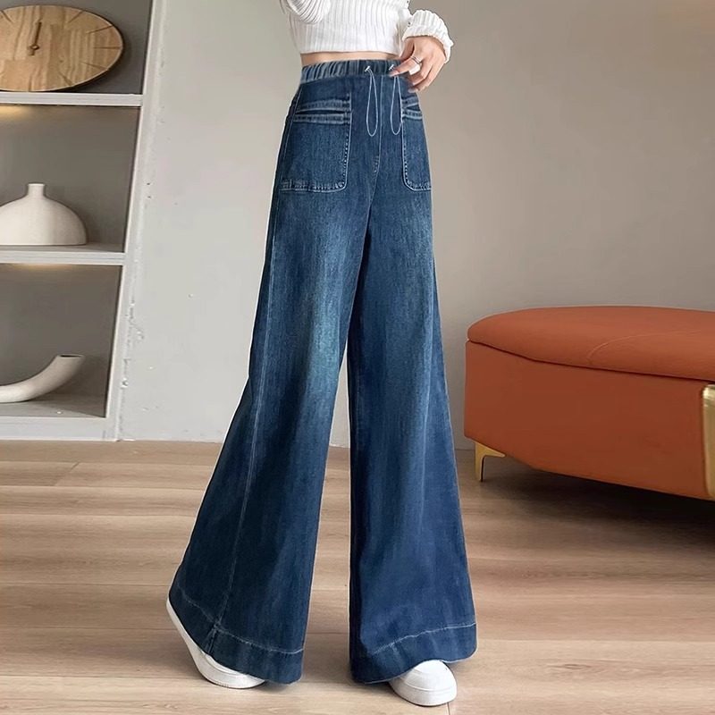 孕妇裤春装A字阔腿无托腹宽松显瘦复古牛仔裤春季不勒肚子休闲裤,淘宝优惠券,粉丝福利购,淘宝优惠卷