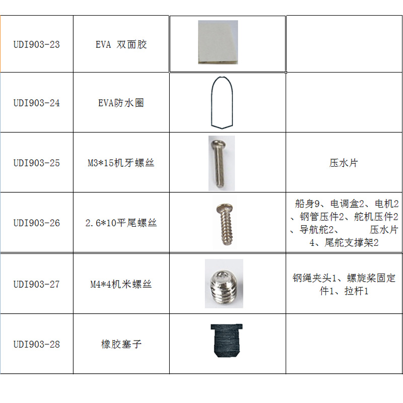 优迪原装正品UDI903零配件 螺旋桨 电池 无刷电机 电路板 充电器 - 图3