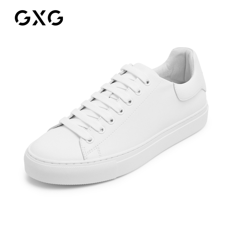 GXG男鞋新款西装小白鞋男春夏百搭潮流白鞋男休闲男士板鞋男潮 - 图0