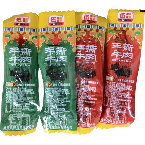 四川特产伍田手撕牛肉麻辣五香味500g手撕牛肉麻辣牛肉零食 - 图3