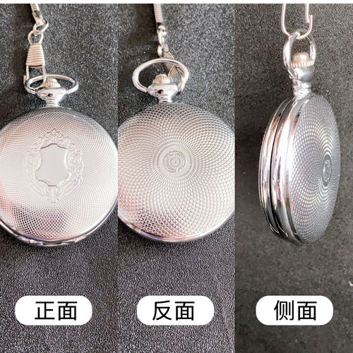 老上海老乱牌单历机械怀表复古翻盖数字挂表男士中老年人精美外壳 - 图2