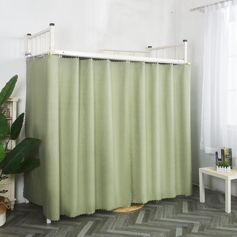 纯色遮光帘上铺下桌大学生床帘桌帘隐私帘宿舍下铺遮挡帘防风挡灰 - 图3