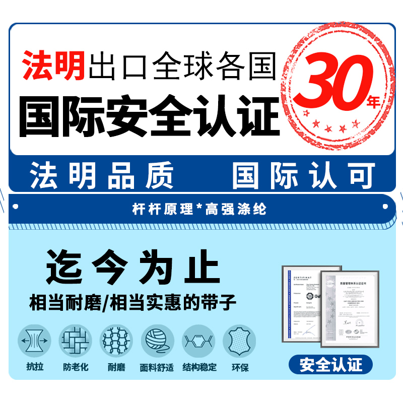 法明拉紧器货物捆绑带固定绳3米红色2.5厘米宽高强涤纶织带棘轮