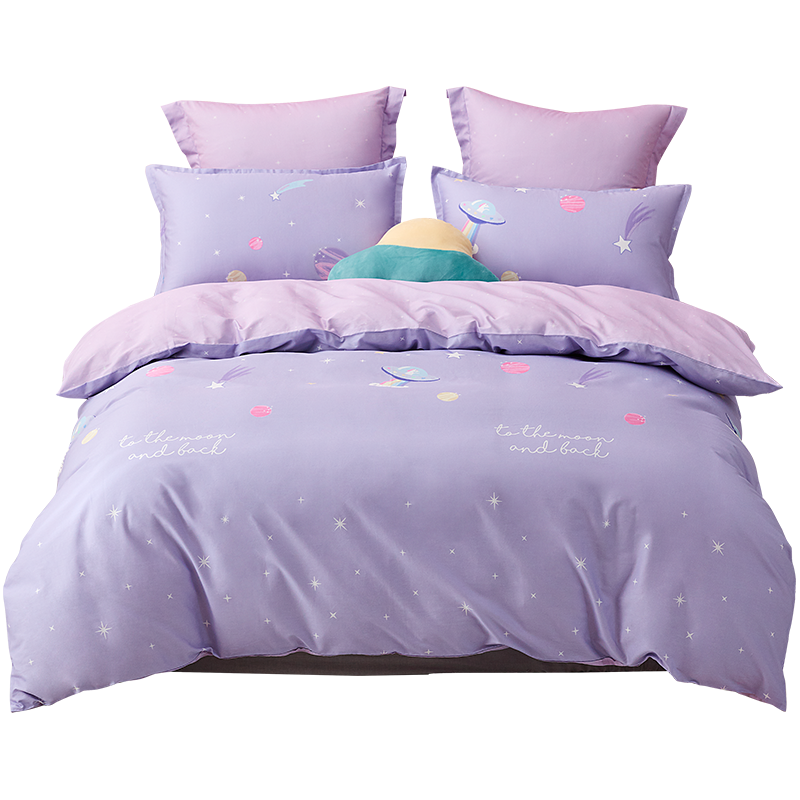 罗莱儿童全棉ins女生三四件套床单 罗莱儿童床品套件/四件套/多件套