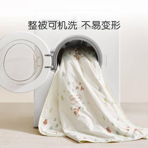 罗莱儿童夏凉被春秋被芯幼儿园子母被全棉大豆被子四季通用冬被 - 图3