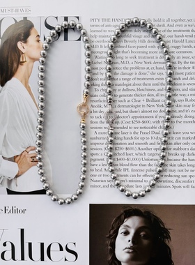 珍珠项链耳钉Joie首饰真多麻