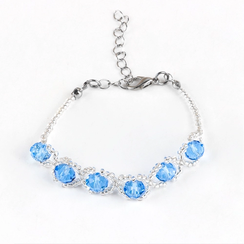 Браслет из бисера ручной работы, плетеный набор материалов, аксессуар для взрослых, акриловые бусины, ювелирное украшение, «сделай сам»