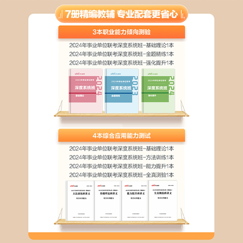 中公教育2024年事业单位D类联考职测综应网课考事业编制视频课程 - 图2