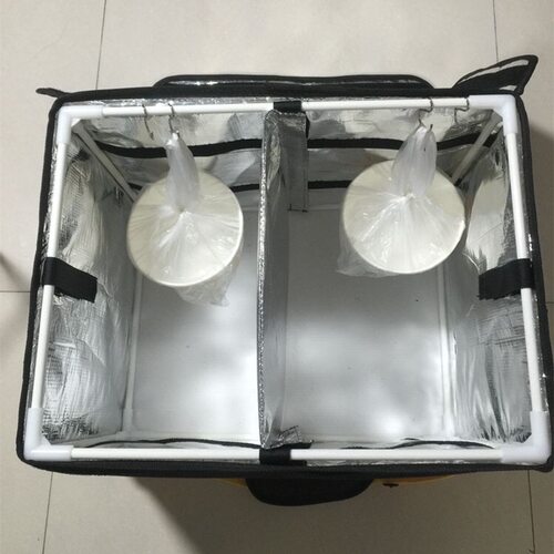 送餐外卖箱内部支撑架 美团保温带饭包配件枝干 三通接头底板定制 - 图2