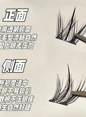 200簇犬系睫毛书浓密自然假睫毛