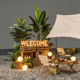 Indoor and outdoor camping style simulated green plant set