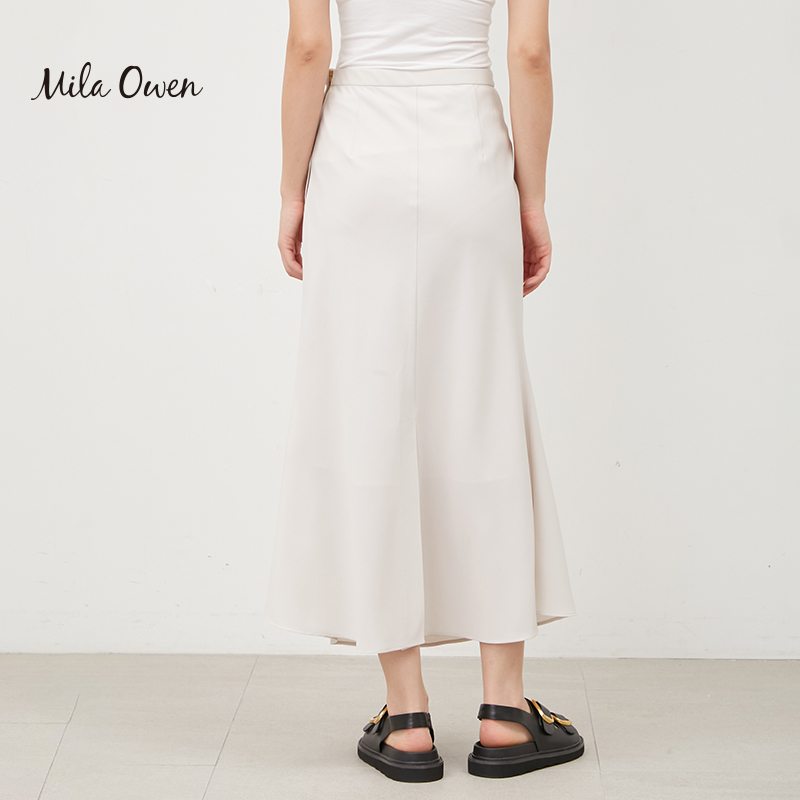 Mila Owen 24春季新款优雅气质中长直筒半身裙女09WFS241304 - 图1