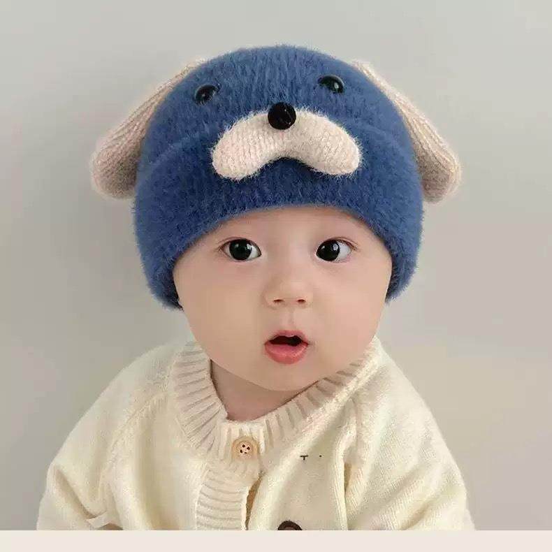 婴儿帽子秋冬款针织毛线帽婴幼儿冬季可爱超萌套头帽男宝宝护耳w,淘宝优惠券,粉丝福利购,淘宝优惠卷