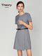 TheoryTommy triacetate crew neck business skirt