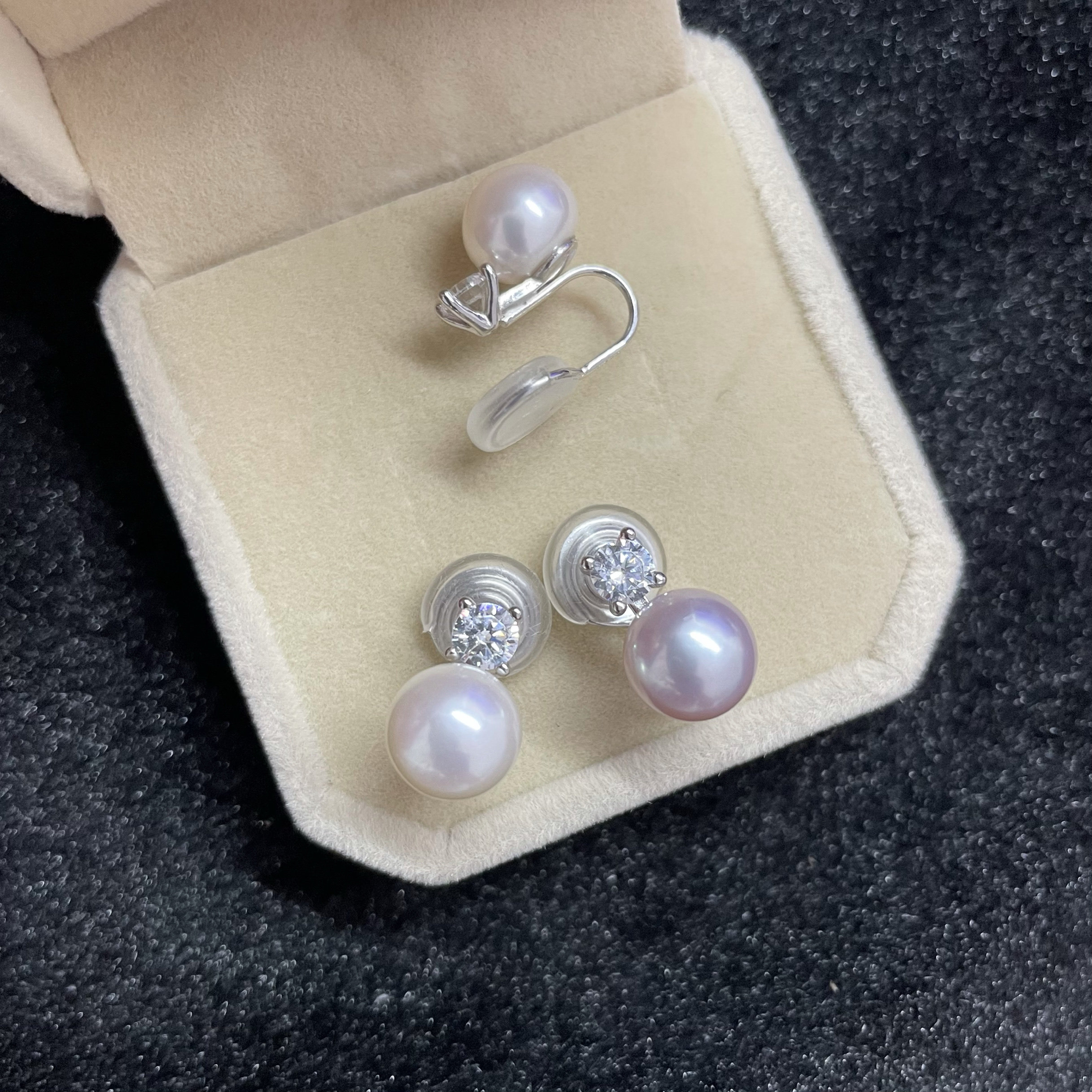 无耳洞可戴 诸暨天然淡水珍珠王妃款戴妃珍珠耳夹 真珍珠纯银耳夹,淘宝优惠券,粉丝福利购,淘宝优惠卷