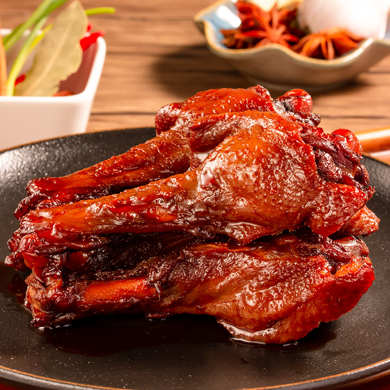 【直播推荐】精武甜辣小鸭腿110g/袋（3只装）卤味鸭翅根开袋即食