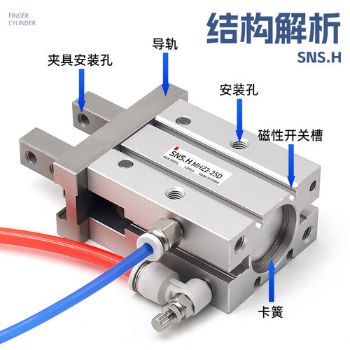 SMC型手指气缸MHZ2-MHZL2-MHY2-MHC2-10D-16D-20D-25D-32D-40D-6D - 图0