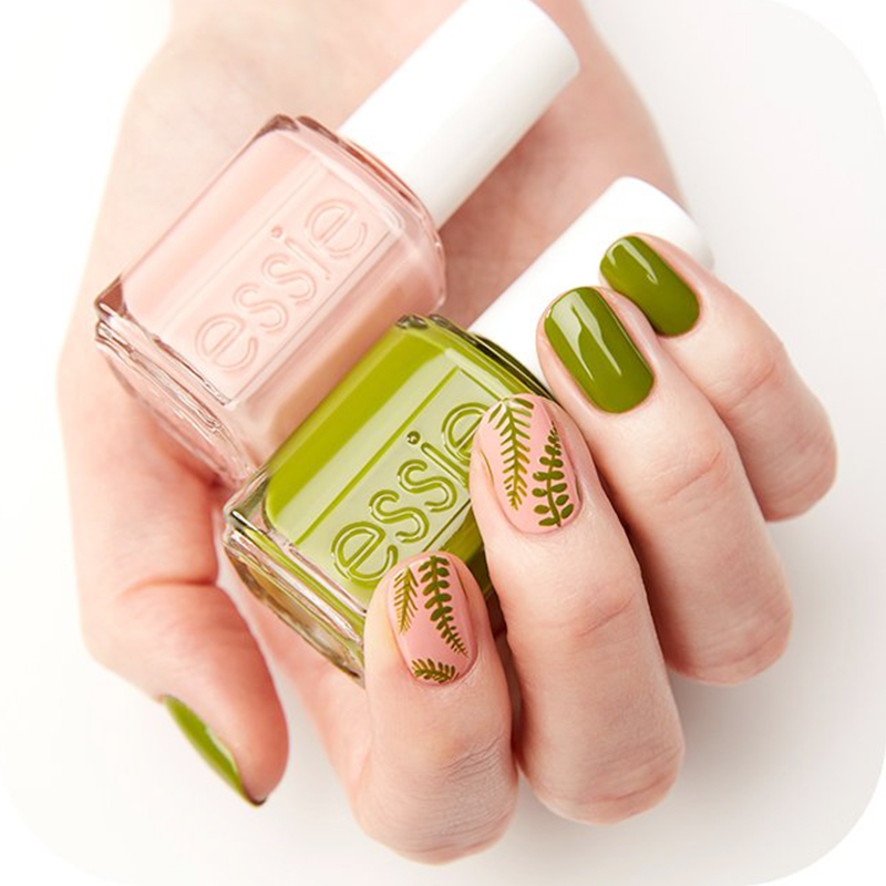 美国essie脚指甲油705夏天牛油果绿芭蕉橄榄绿色显白免烤快干持久 - 图0