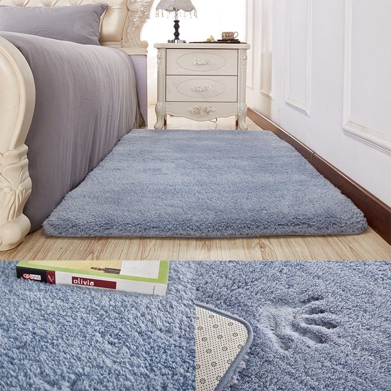 加厚羊羔绒卧室床边满铺可爱公主房间装饰毛毯地垫客厅茶几小地毯