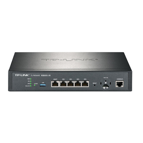普联TP-LINK TL-FW5600E增强级防火墙全千兆5网口三层路由器网关网桥NAT上网行为管理反病毒入侵防御攻击防护 - 图0