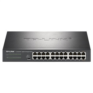 普联TP-LINK TL-SG2024D全千兆24口交换机Web网管远程云管理端口镜像汇聚网络监控QoS带宽控制VLAN隔离机架式