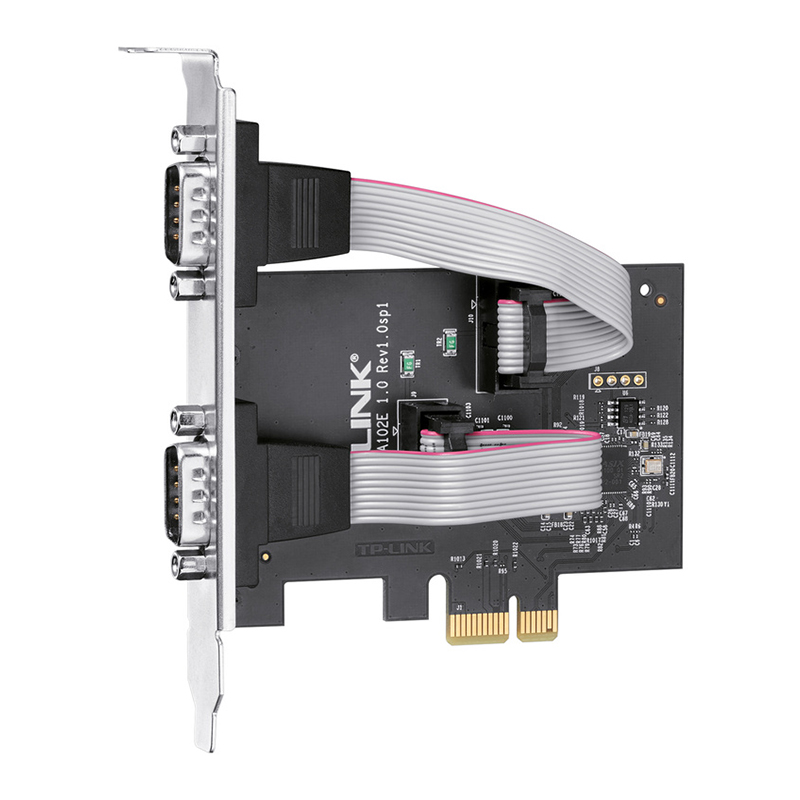 TP-LINK TL-SA102E工业级PCI-E转2口RS232转接卡9针串口转换器DB9耐高温低温高速全双工台式机COM口扩展模块 - 图1