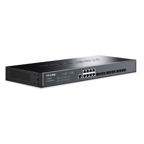 普联TP-LINK TL-SG5820F 全千兆三层光纤交换机8电12光口SFP端口汇聚网络核心层DHCP服务器VLAN云管理Web网管 - 图1