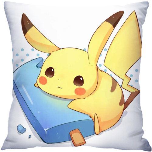 皮卡丘抱枕定制卡通动漫周边靠枕儿童二次元定制靠垫枕头生日礼物 - 图2