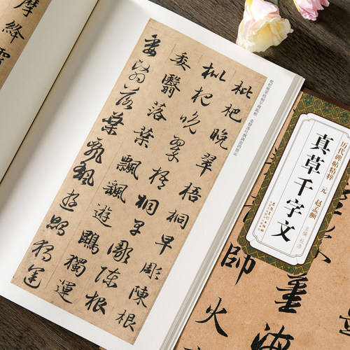 历代碑帖精粹 元 赵孟頫真草千字文 简体旁注 杜浩楷书碑帖楷书 赵孟俯行书草书毛笔字帖书法成人学生临摹练习 安徽美术出版社 - 图2