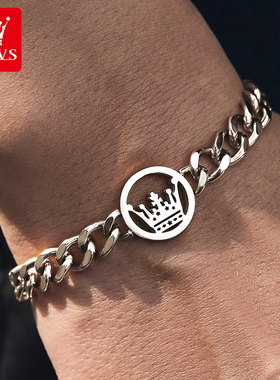 高级感手链钢带小众设计感