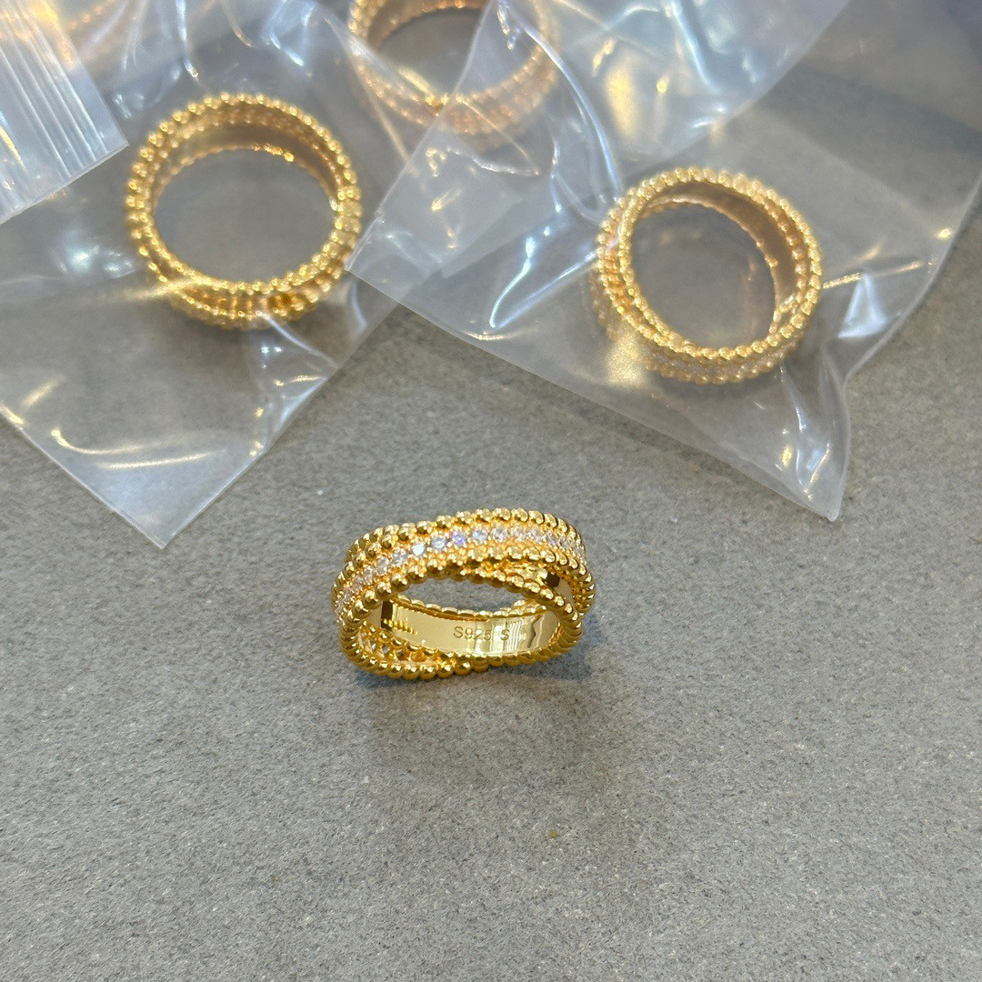 高定款设计师系列S925纯银珠珠戒指交叉麻花女时尚个性闭口戒指,淘宝优惠券,粉丝福利购,淘宝优惠卷