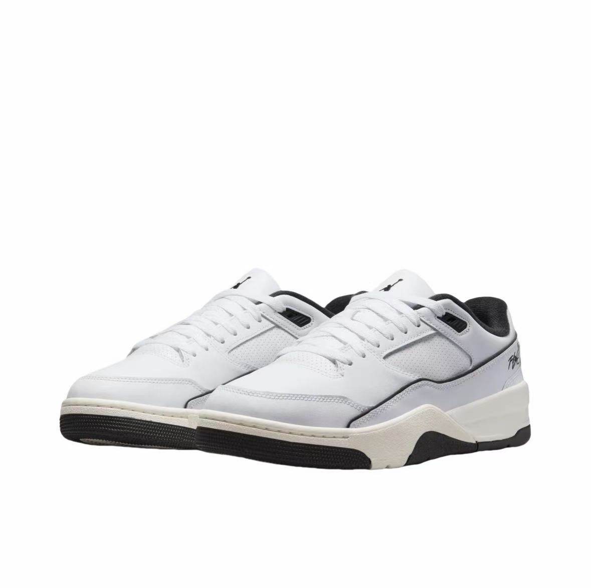 Nike Jordan Flight Court黑白耐克25新款复古运动板鞋HF3255-100,淘宝优惠券,粉丝福利购,淘宝优惠卷