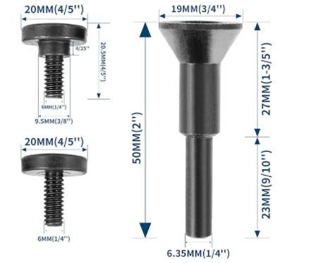 黑色多功能切割片夹紧杆固定杆磨片连接杆适合6mm和10mm内孔耗材,淘宝优惠券,粉丝福利购,淘宝优惠卷