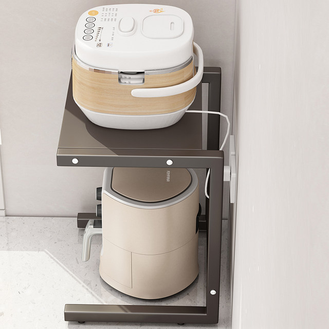 Kitchen countertop air fryer storage rack