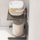 Kitchen countertop air fryer storage rack