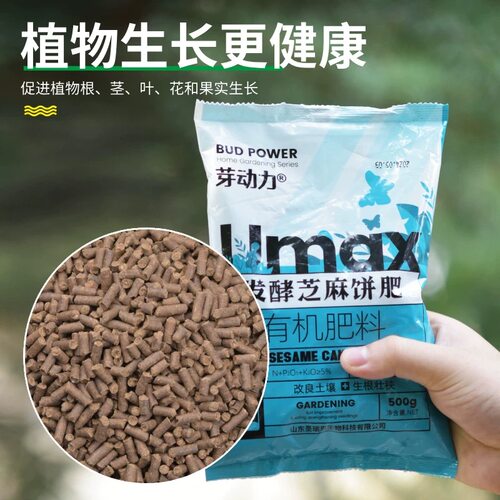 发酵芝麻有机肥料饼肥料养花种菜植物通用阳台家庭豆饼有机肥菜籽 - 图2